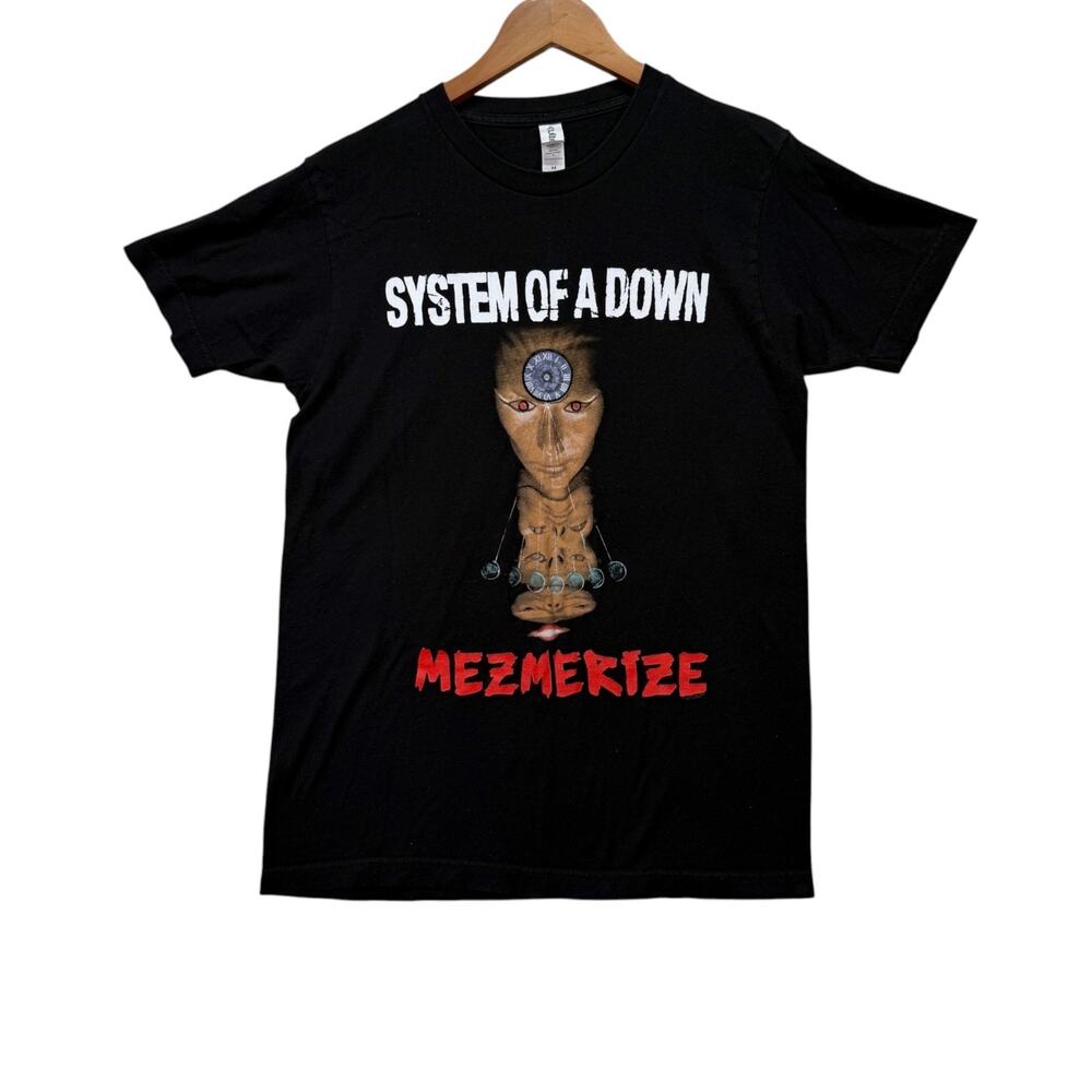 System Of A Down Mezmerize Rock Band Black Tee Indie Concert Tour T-Shirt M
